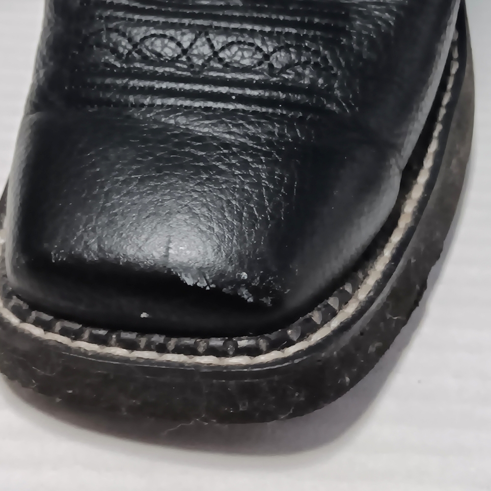 JUSTIN GYPSY Mandra black leather women's boots, 8B - Picture 15 of 16